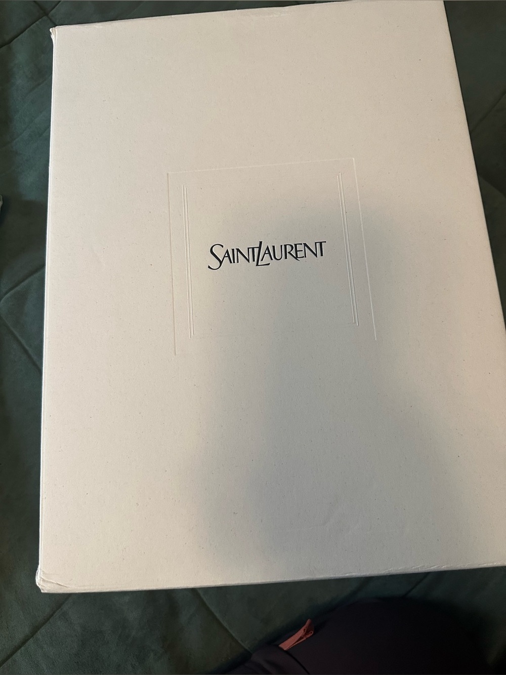 Saint Laurent White & Green Bump 15 Sneakers
